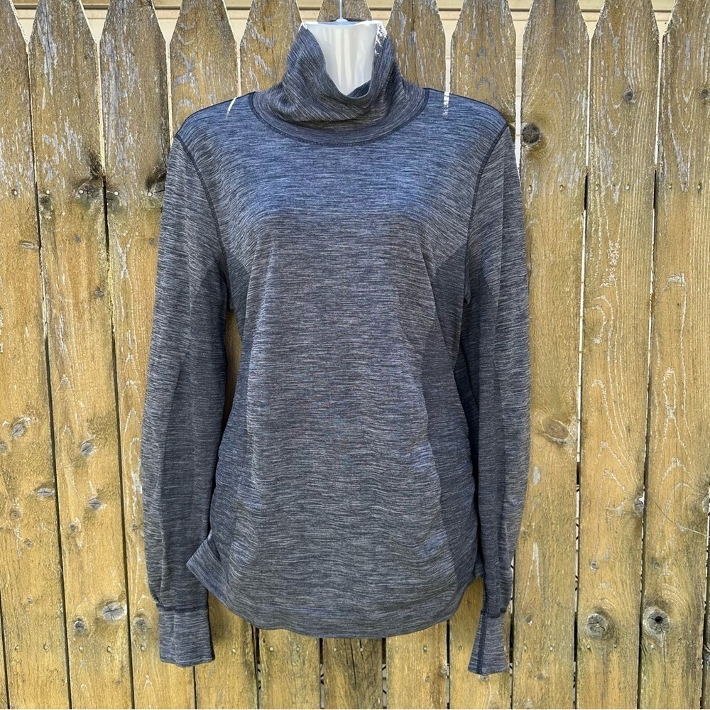 Lululemon Woolly Wonder Merino Wool Turtleneck Long Sleeve Size 12